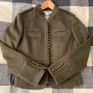 J. Crew Olive Military Jacket